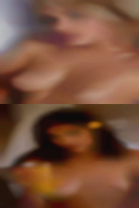 Two shy people sexy girls together.