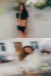 Woman menstruating vagina blow