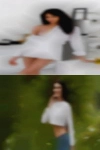 Mature women dancing couple