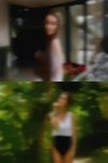 Looking woman flogging naked